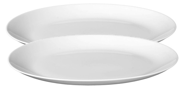 Rondo/Liane weiß Servierplatte oval 31 cm Set 2tlg.