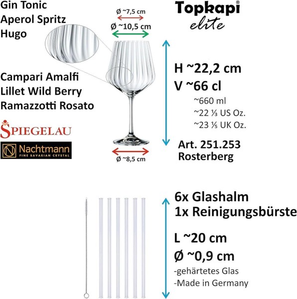 Topkapi elite Aperol Spritz Glas 11-tlg Freudenberg