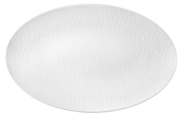 L Fashion luxury white Servierplatte oval 40x26 cm